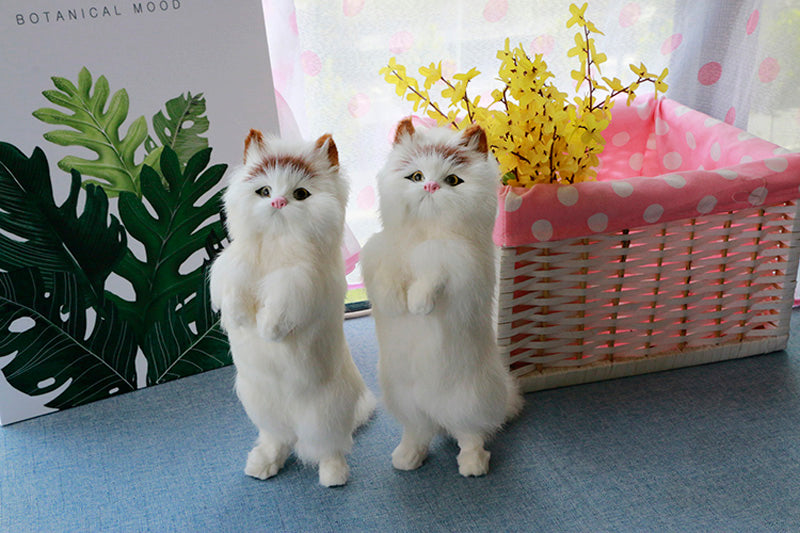 Cute Plush Cat Home Desk Figurine Decor | Stornfield