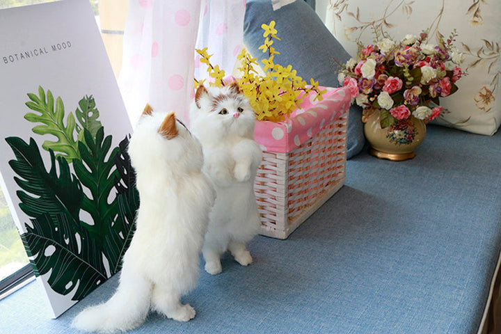Cute Plush Cat Home Desk Figurine Decor | Stornfield
