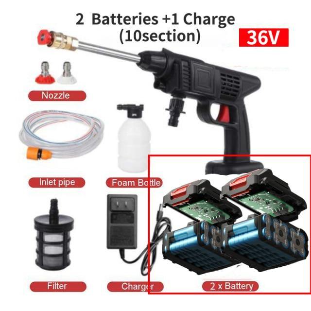 High Pressure Electric Cordless Car Washer Gun | Stornfield