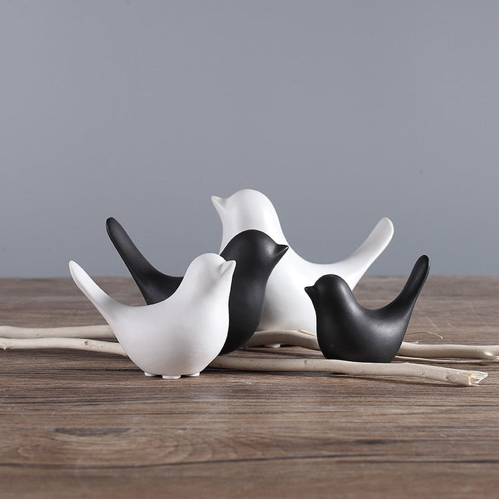 Nordic Creative Ceramic Bird Figurines | Stornfield