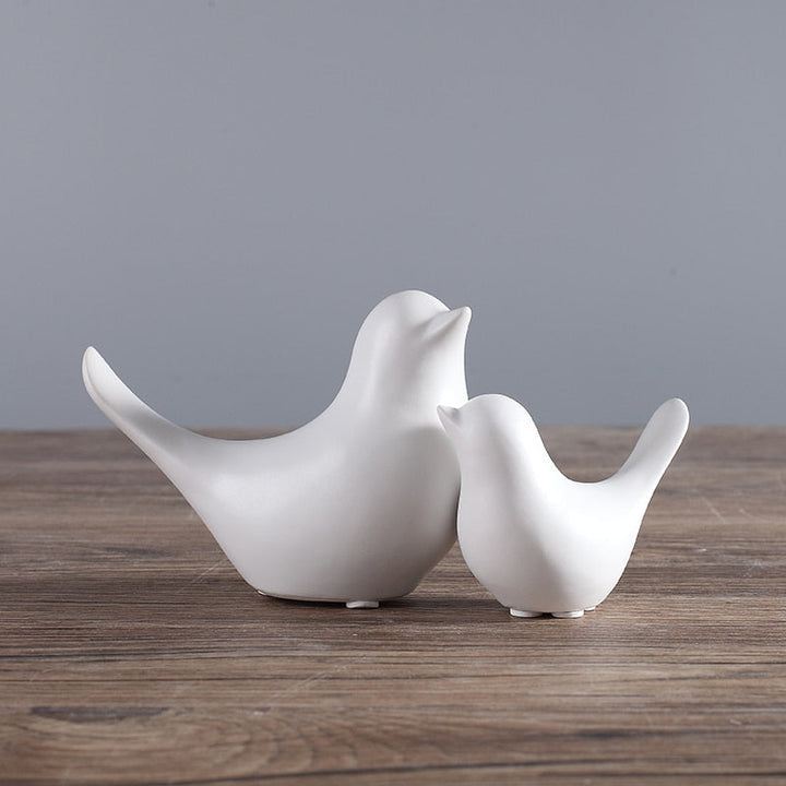 Nordic Creative Ceramic Bird Figurines | Stornfield