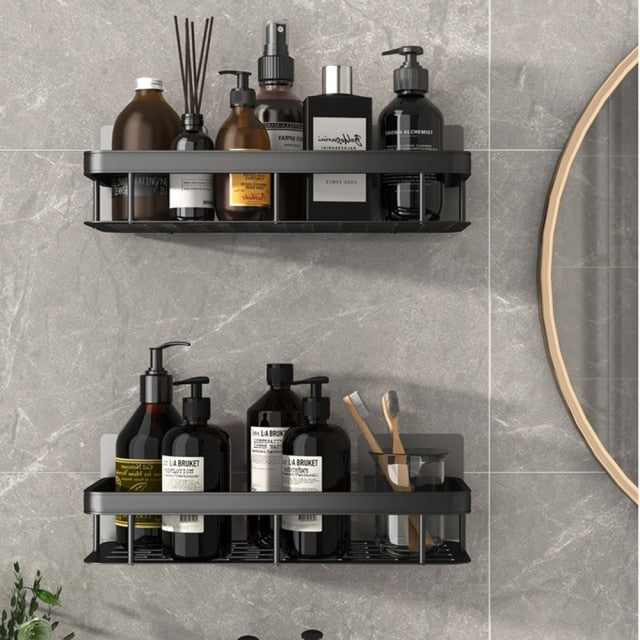 Stornfield | Metal Suction Cup Bathroom Shelves