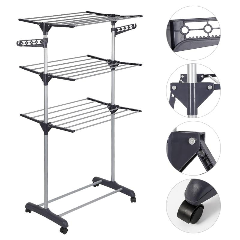 FoldaStornfielde Multi-Layer Clothes Hanger Rack Stand | Stornfield