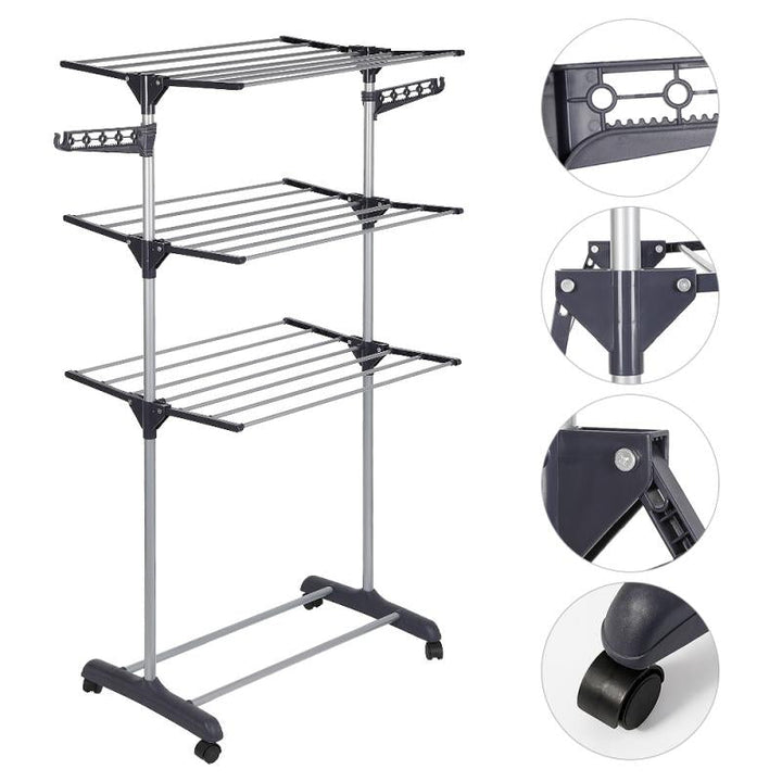 FoldaStornfielde Multi-Layer Clothes Hanger Rack Stand | Stornfield
