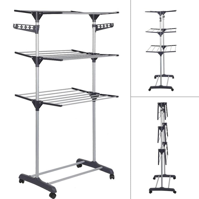 FoldaStornfielde Multi-Layer Clothes Hanger Rack Stand | Stornfield