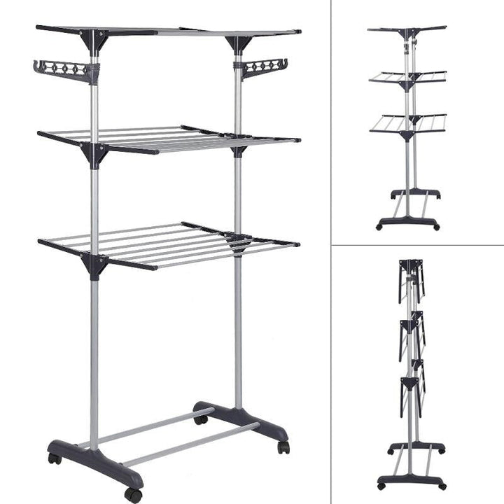 FoldaStornfielde Multi-Layer Clothes Hanger Rack Stand | Stornfield