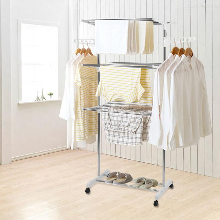 FoldaStornfielde Multi-Layer Clothes Hanger Rack Stand | Stornfield