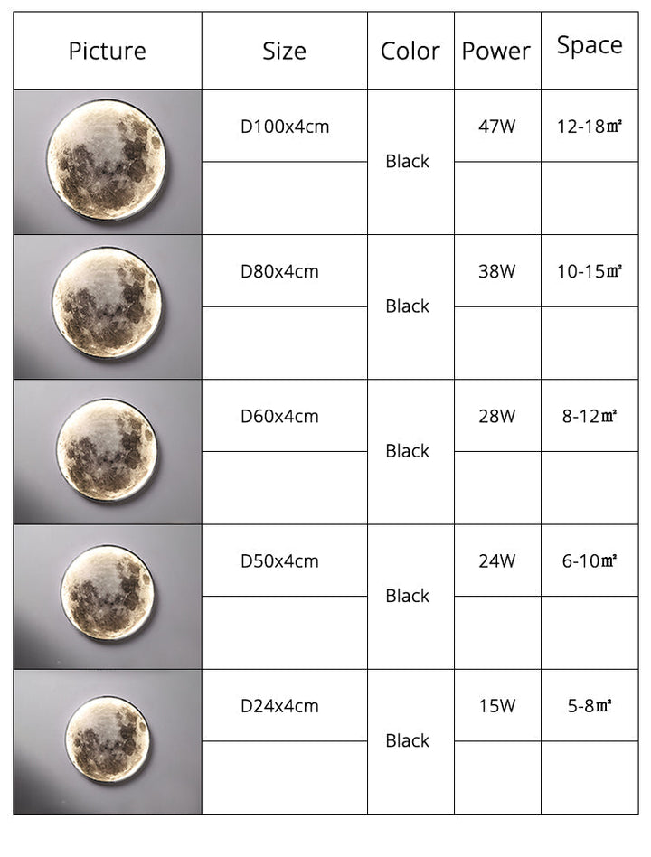 Stornfield | 3D LED Moon or Earth Ceiling or Wall Light