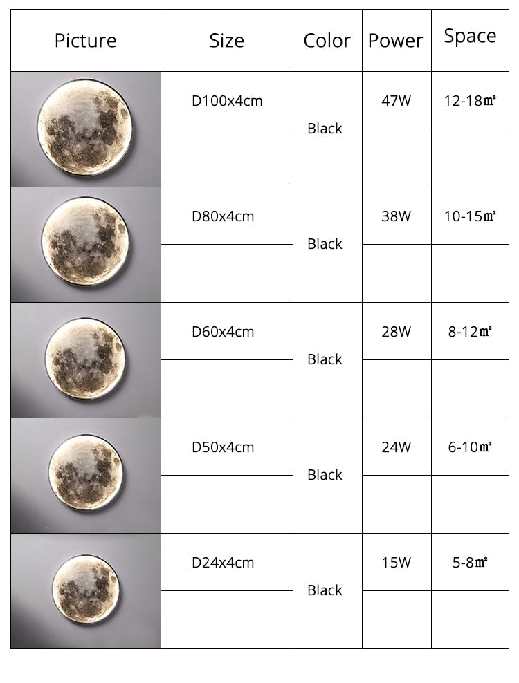 Stornfield | 3D LED Moon or Earth Ceiling or Wall Light