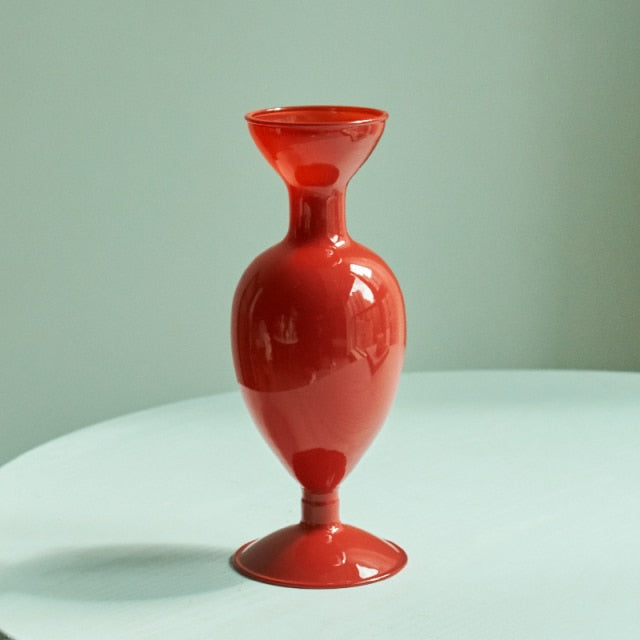 Stornfield | Cherry Red Glass Candle Holders and Vases