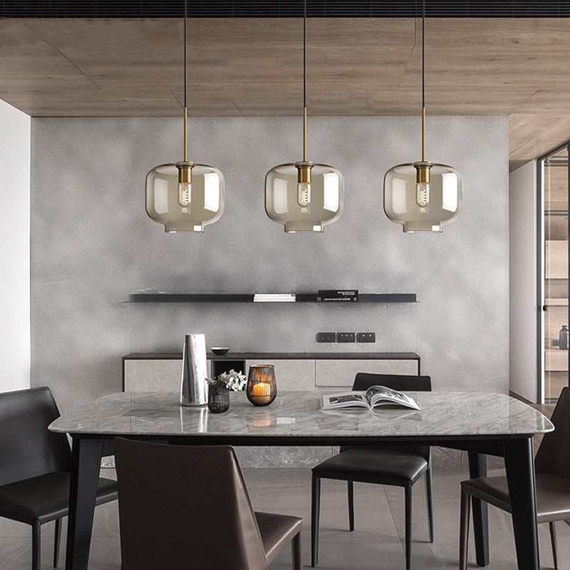 Modern Glass Hanging Lamps | Stornfield