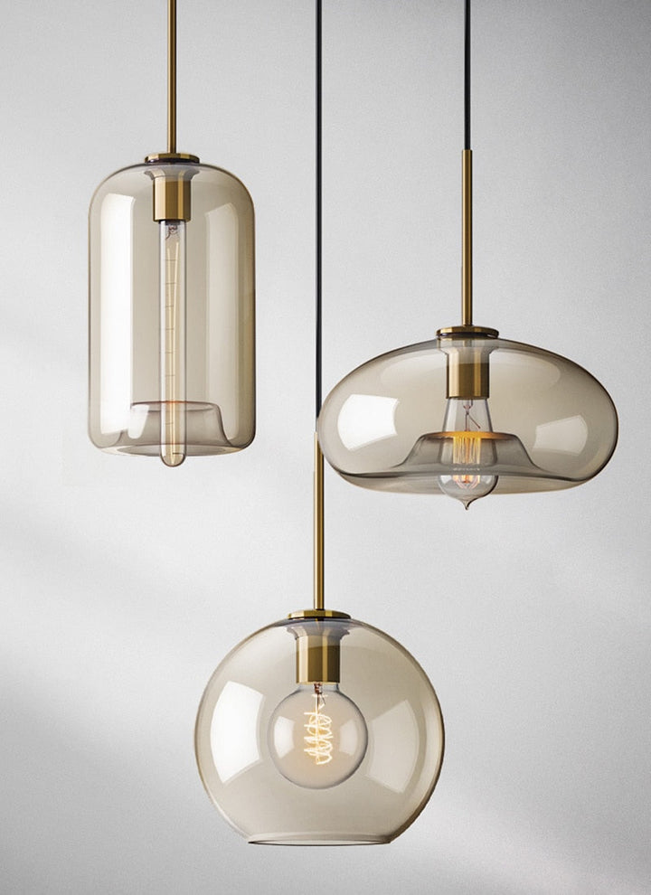 Modern Glass Hanging Lamps | Stornfield