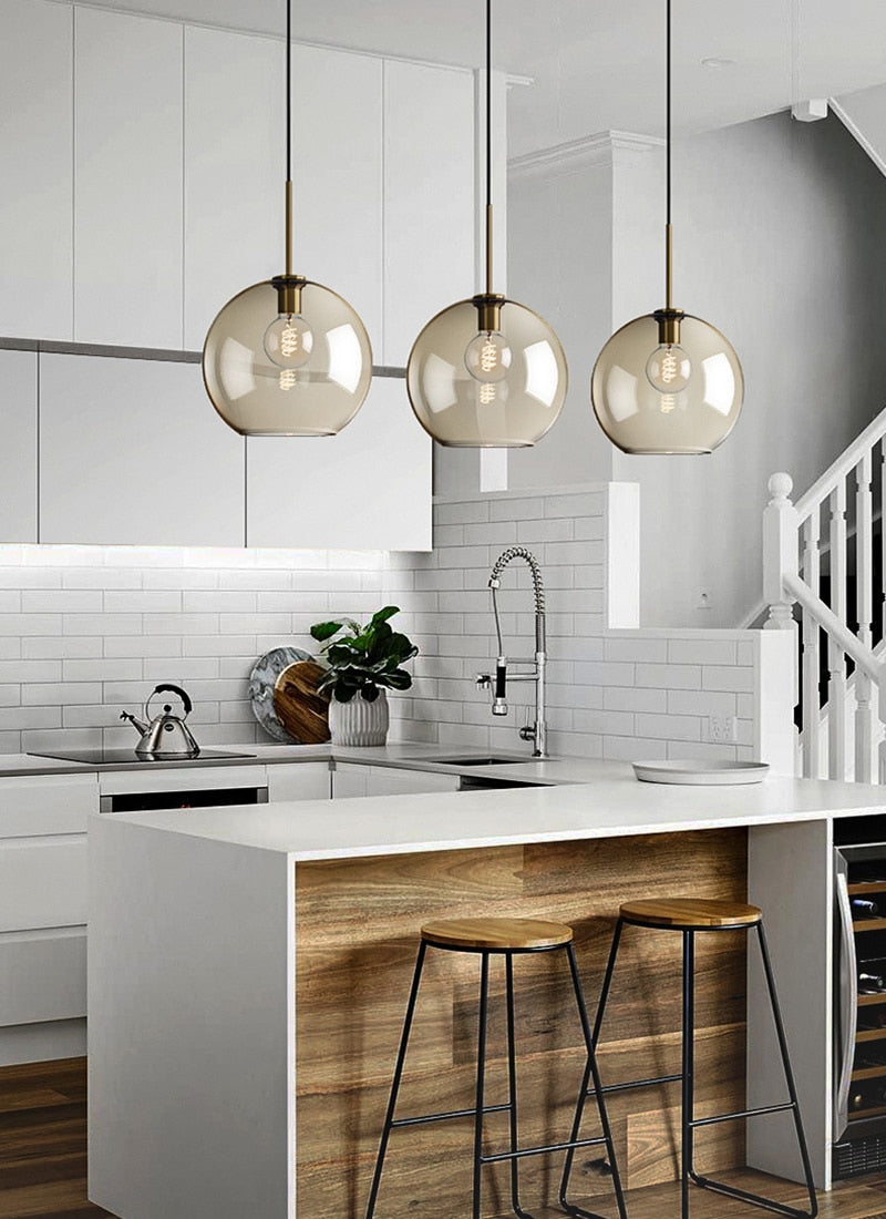 Modern Glass Hanging Lamps | Stornfield