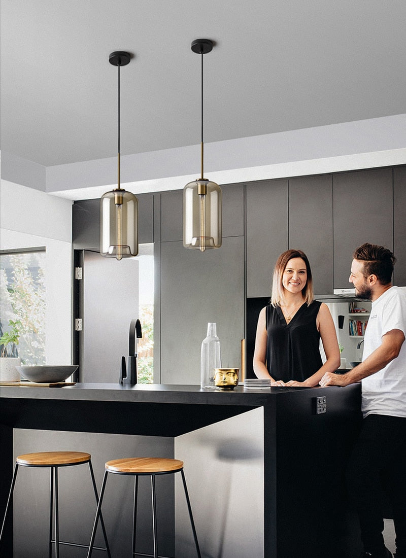 Modern Glass Hanging Lamps | Stornfield