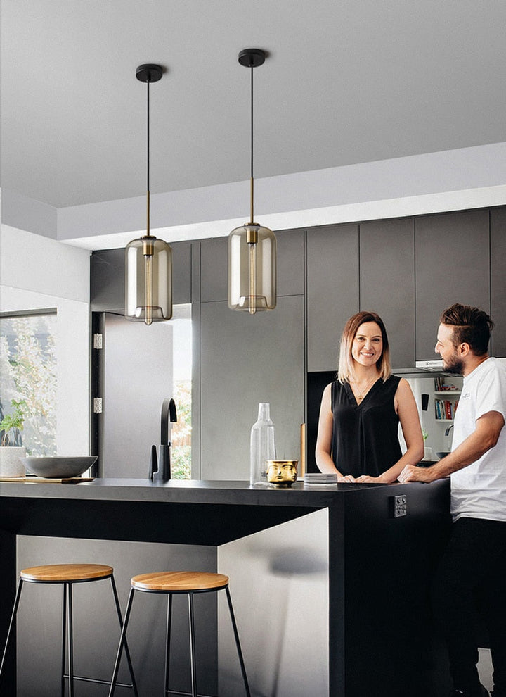Modern Glass Hanging Lamps | Stornfield