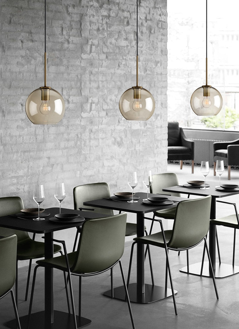 Modern Glass Hanging Lamps | Stornfield