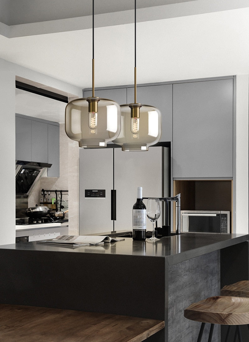 Modern Glass Hanging Lamps | Stornfield