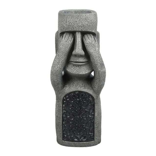Easter Island Statue Garden Flower Pot | Stornfield