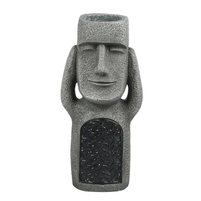 Easter Island Statue Garden Flower Pot | Stornfield