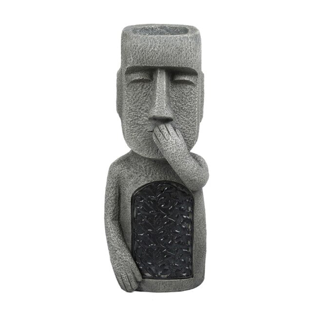 Easter Island Statue Garden Flower Pot | Stornfield