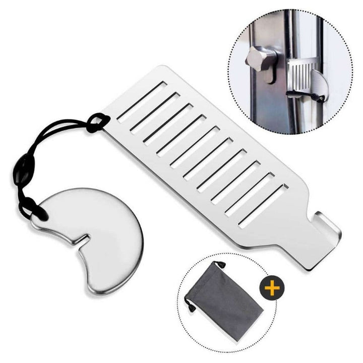 Stainless Steel Anti-theft Door Stopper Lock | Stornfield