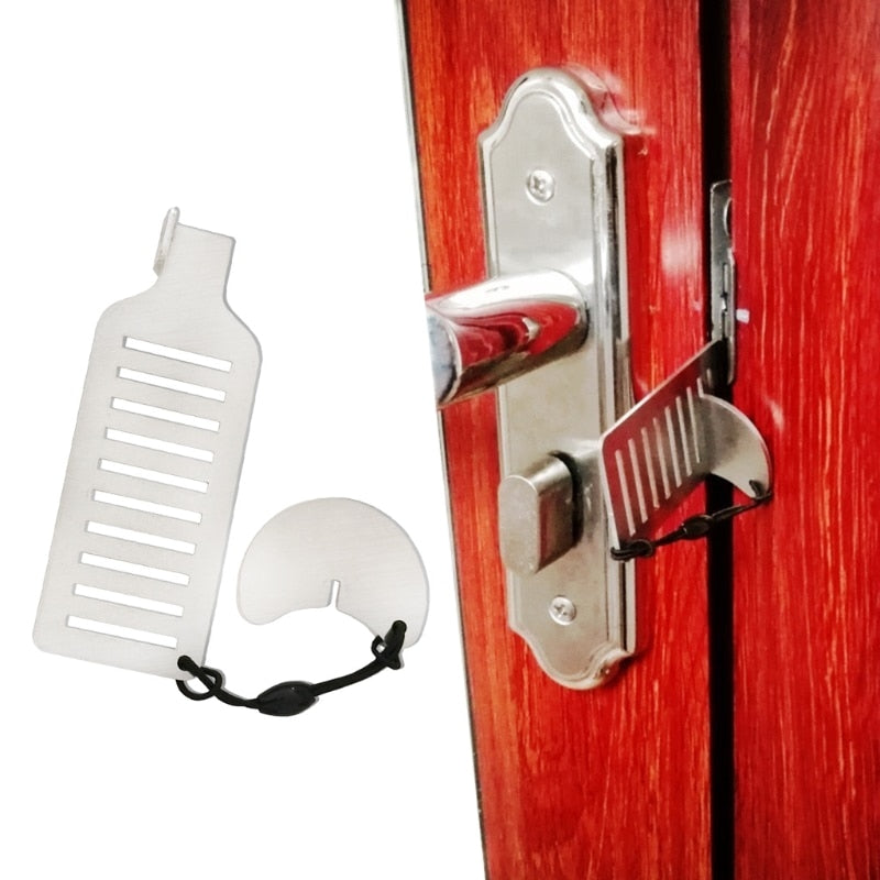 Stainless Steel Anti-theft Door Stopper Lock | Stornfield