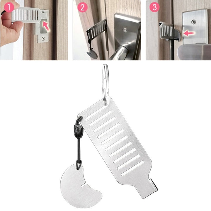 Stainless Steel Anti-theft Door Stopper Lock | Stornfield
