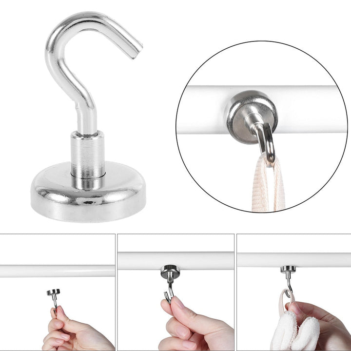 4Pcs Strong Magnetic Hooks | Stornfield