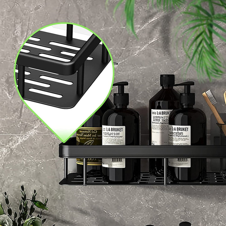 Stornfield | Metal Suction Cup Bathroom Shelves
