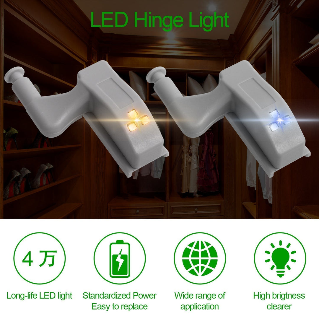 10pcs LED Sensor Hinge Wardrobe Lamp | Stornfield