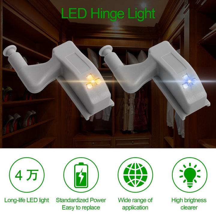 10pcs LED Sensor Hinge Wardrobe Lamp | Stornfield