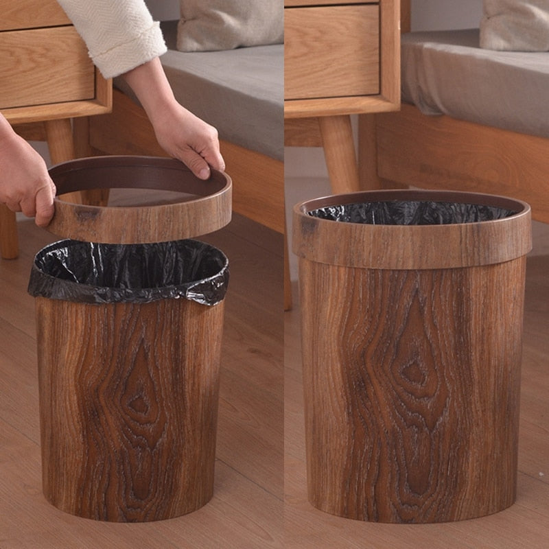 Nordic Style Minimalist Wood Garbage Bin | Stornfield