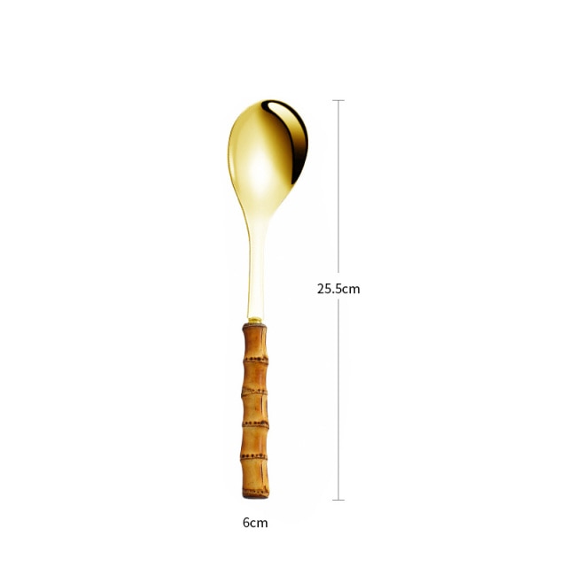 Stornfield | Bamboo Salad Serving Utensils Kitchen Accessories
