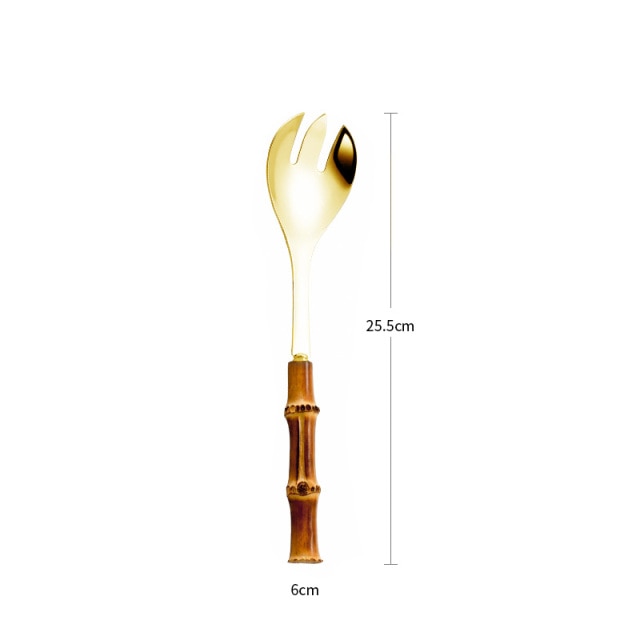 Stornfield | Bamboo Salad Serving Utensils Kitchen Accessories