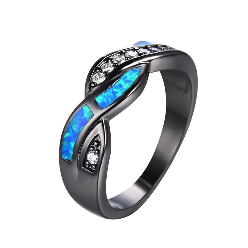 Ocean Blue Fire Opal Ring | Stornfield