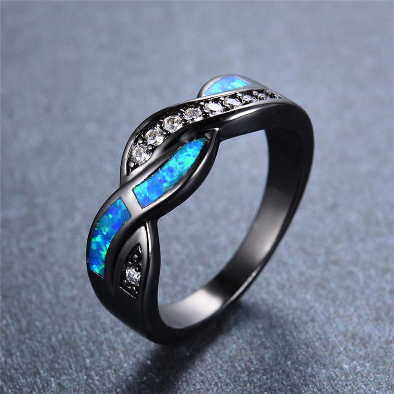 Ocean Blue Fire Opal Ring | Stornfield