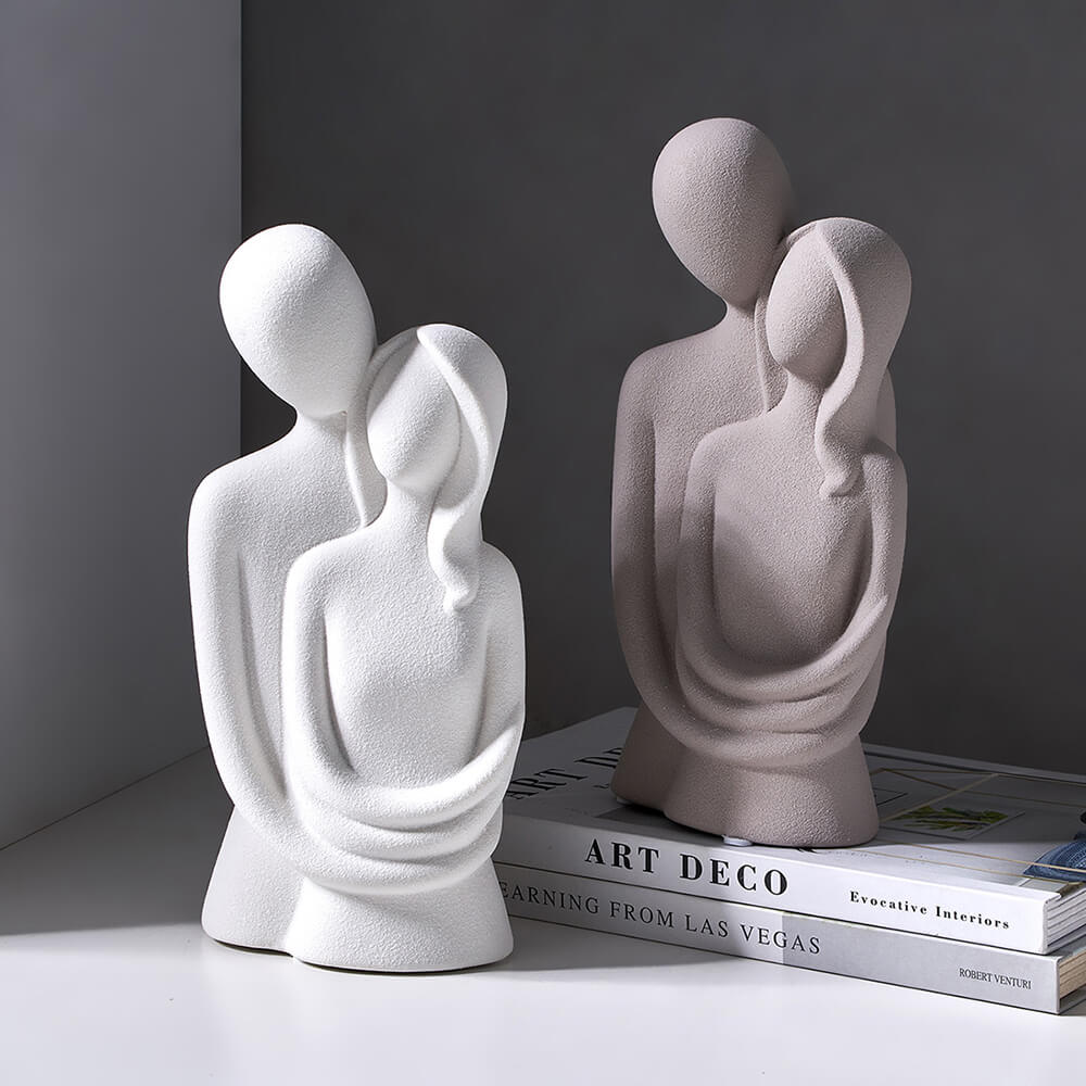 Nordic Abstract Thinker Resin Statue Sculpture | Stornfield