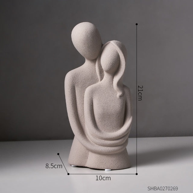 Nordic Abstract Thinker Resin Statue Sculpture | Stornfield
