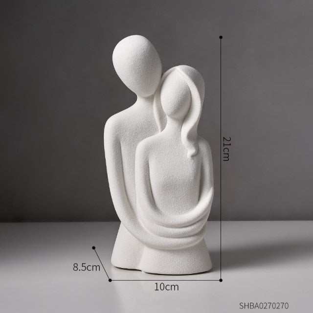 Nordic Abstract Thinker Resin Statue Sculpture | Stornfield