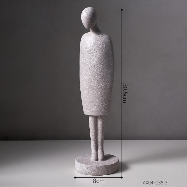 Nordic Abstract Thinker Resin Statue Sculpture | Stornfield