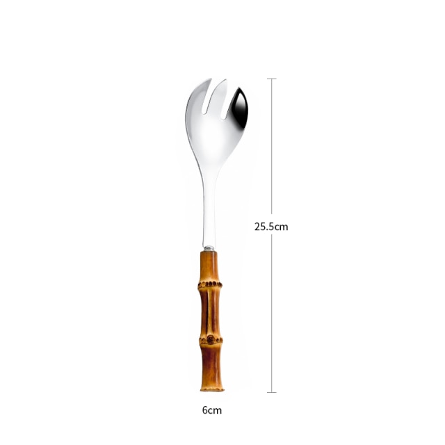 Stornfield | Bamboo Salad Serving Utensils Kitchen Accessories