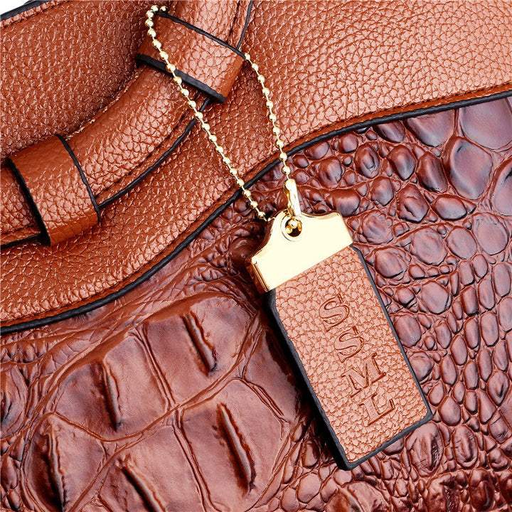 Stornfield | Crocodile Leather Bag – with hand-finished details