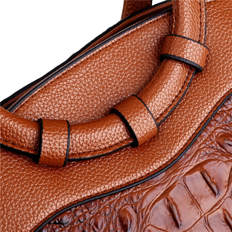 Stornfield | Crocodile Leather Bag – with hand-finished details