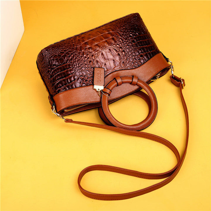 Stornfield | Crocodile Leather Bag – with hand-finished details