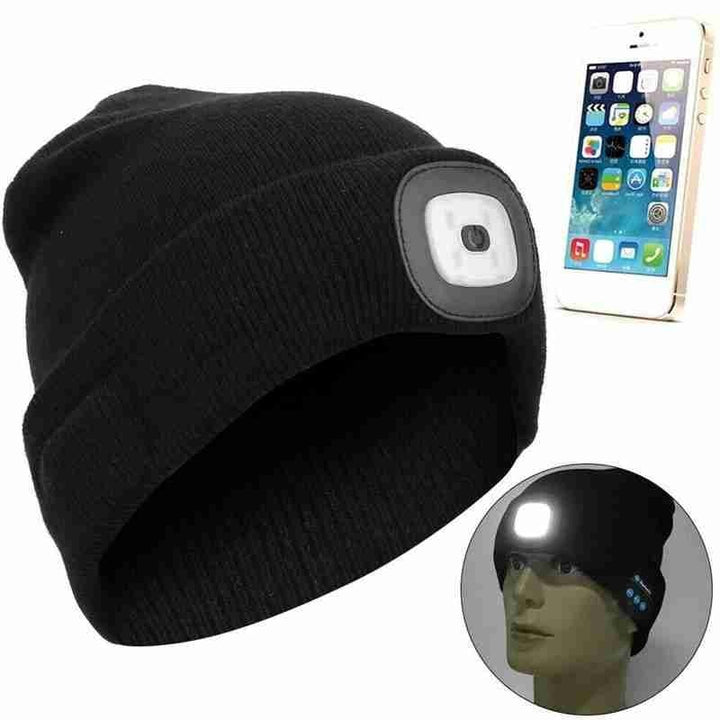 Unisex Bluetooth Speaker Headlamp Beanie Hat | Stornfield