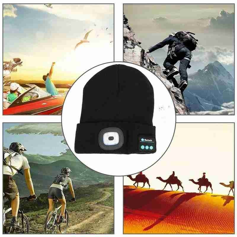 Unisex Bluetooth Speaker Headlamp Beanie Hat | Stornfield