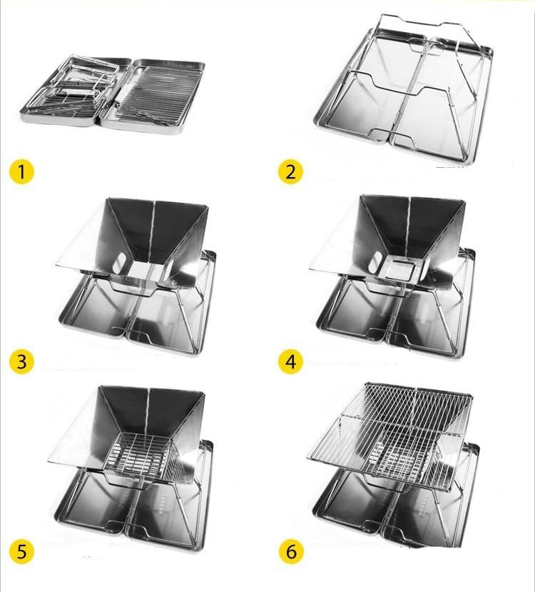Foldable Portable Mini Travel Camping Grill | Stornfield
