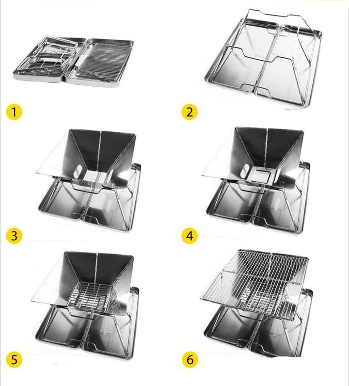 Foldable Portable Mini Travel Camping Grill | Stornfield