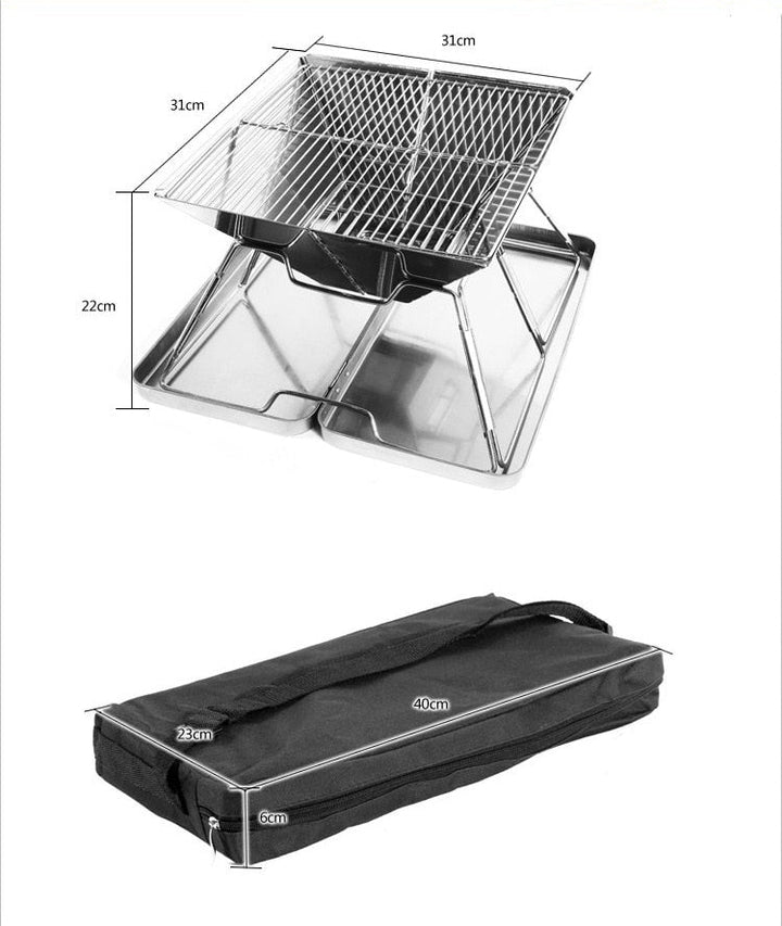 Foldable Portable Mini Travel Camping Grill | Stornfield