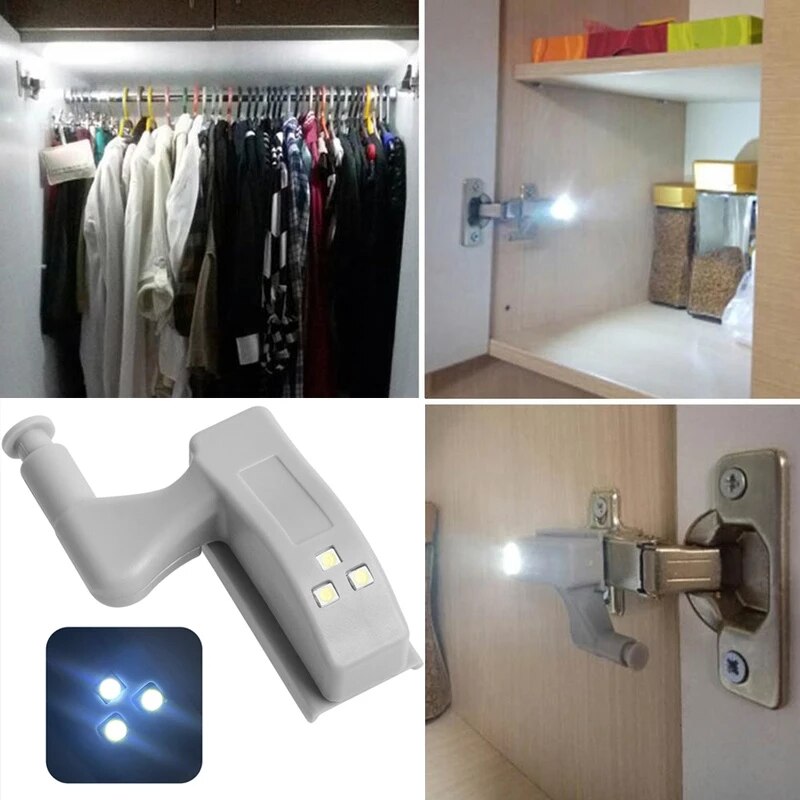 10pcs LED Sensor Hinge Wardrobe Lamp | Stornfield